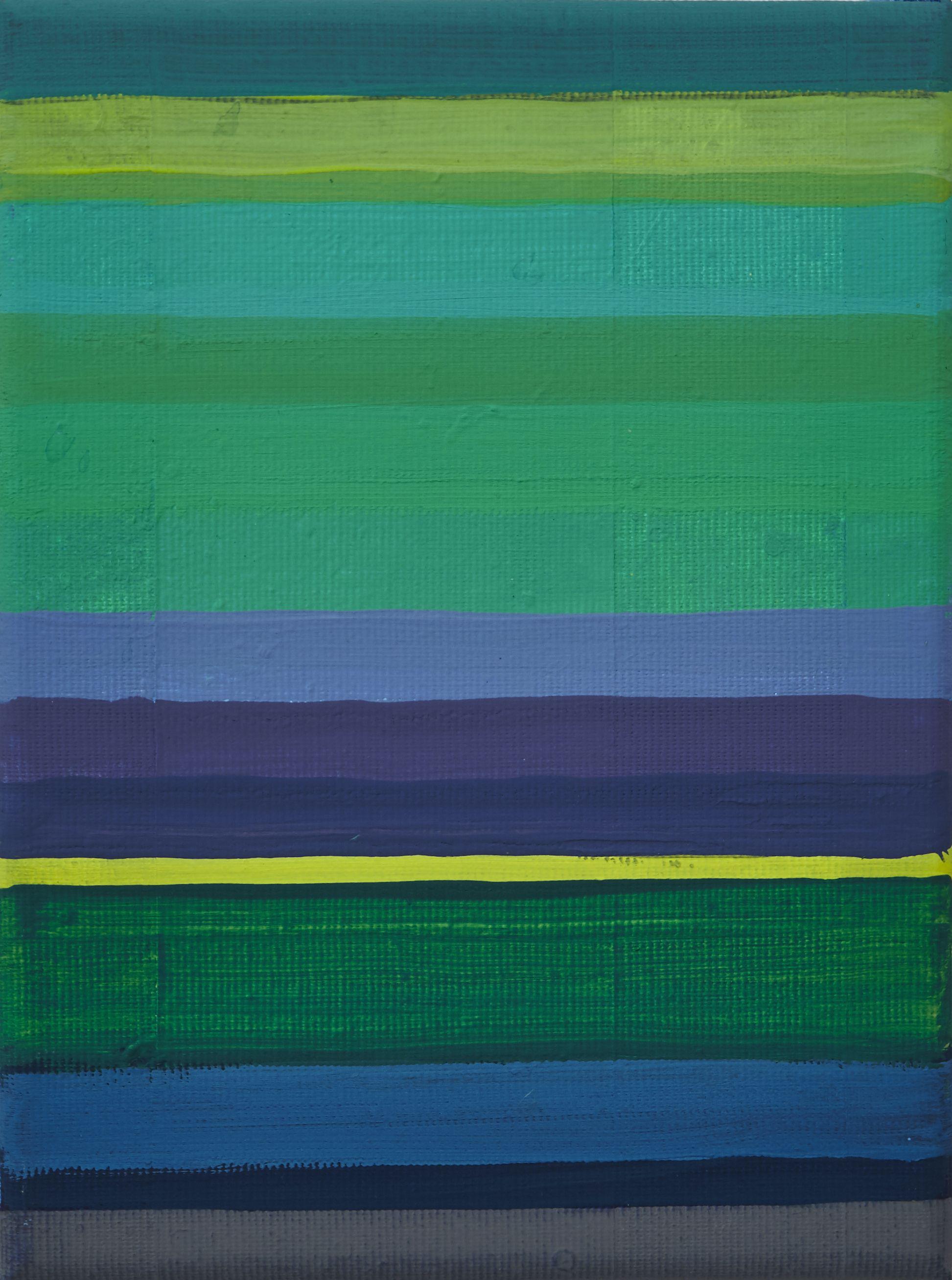 Abstract Painting Simon Findlay - Tableau Horizontal Lines 5, peinture, acrylique sur toile