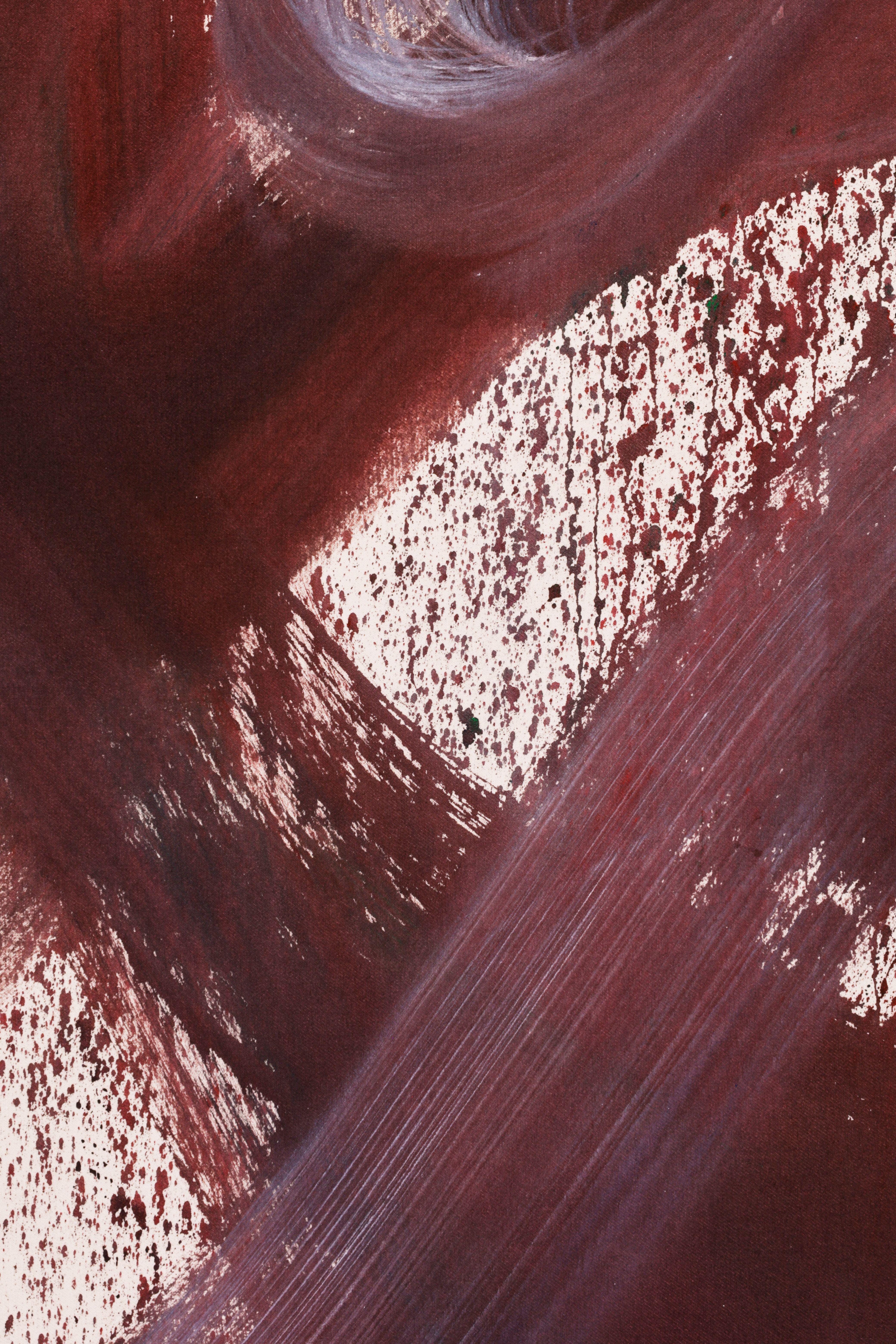 Sono stato veloce per così tanto tempo che non so chi sono, Pittura, Acrilico su tela - Abstract Painting Nero di Simon Findlay