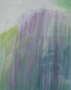Lavendelfarbene Weinreben, Gemälde, Acryl auf Leinwand