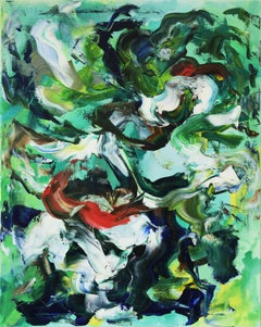 Lots Of Fish, All Swimming, Painting, Oil on Canvas