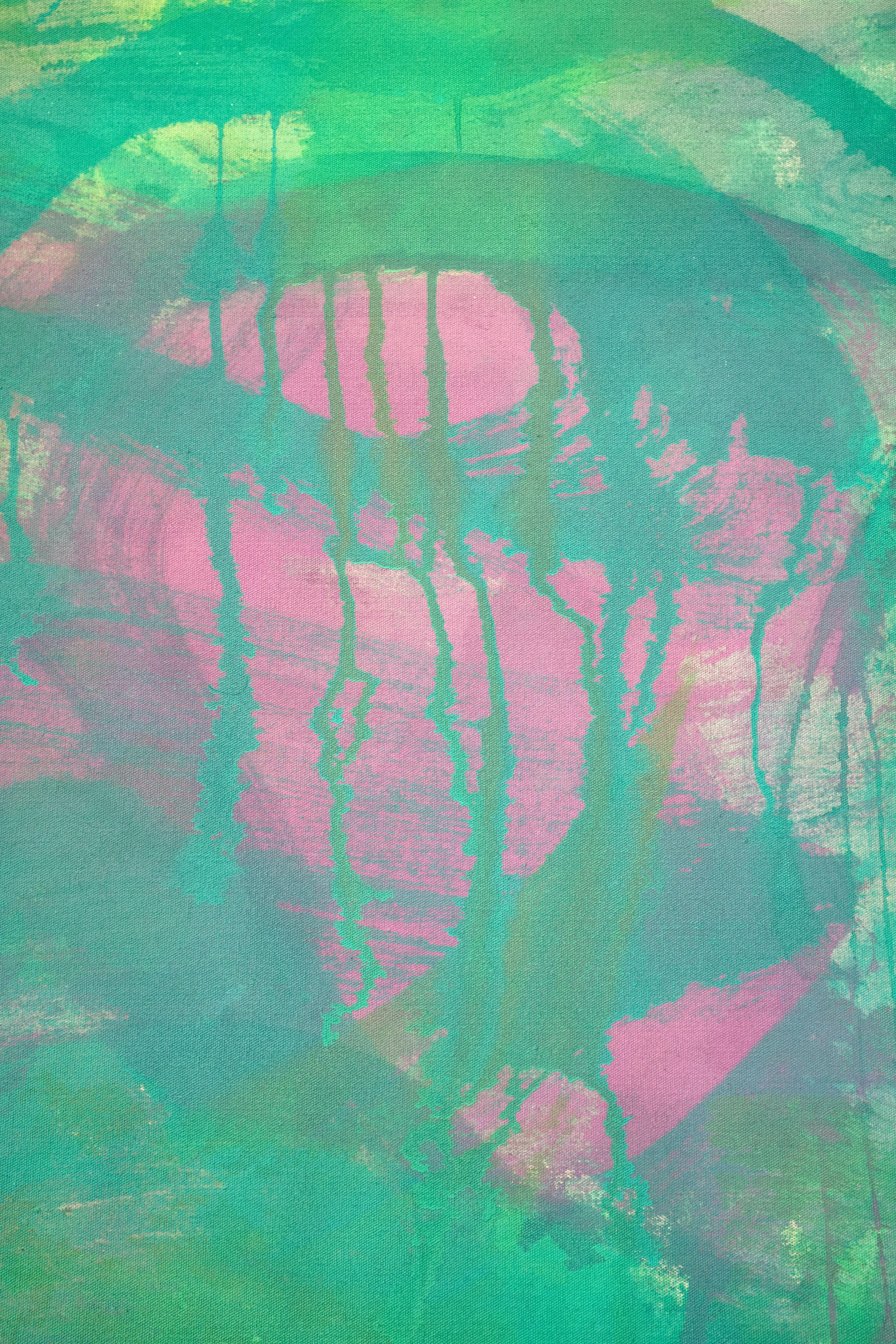 Mountain Flowers, Painting, Acrylic on Canvas For Sale 2