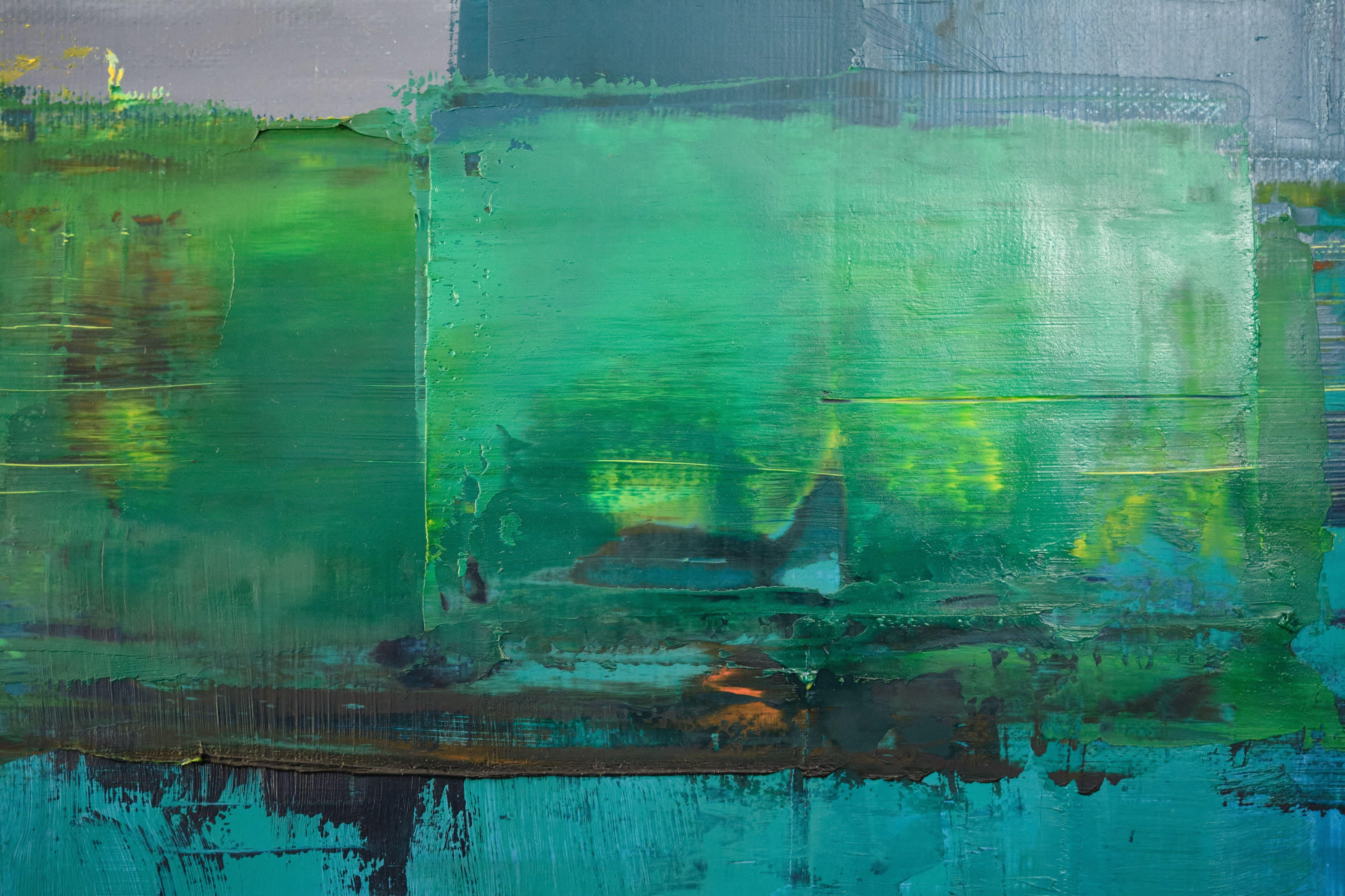 Pittura a olio 5, Pittura, Olio su tela - Painting Astratto di Simon Findlay