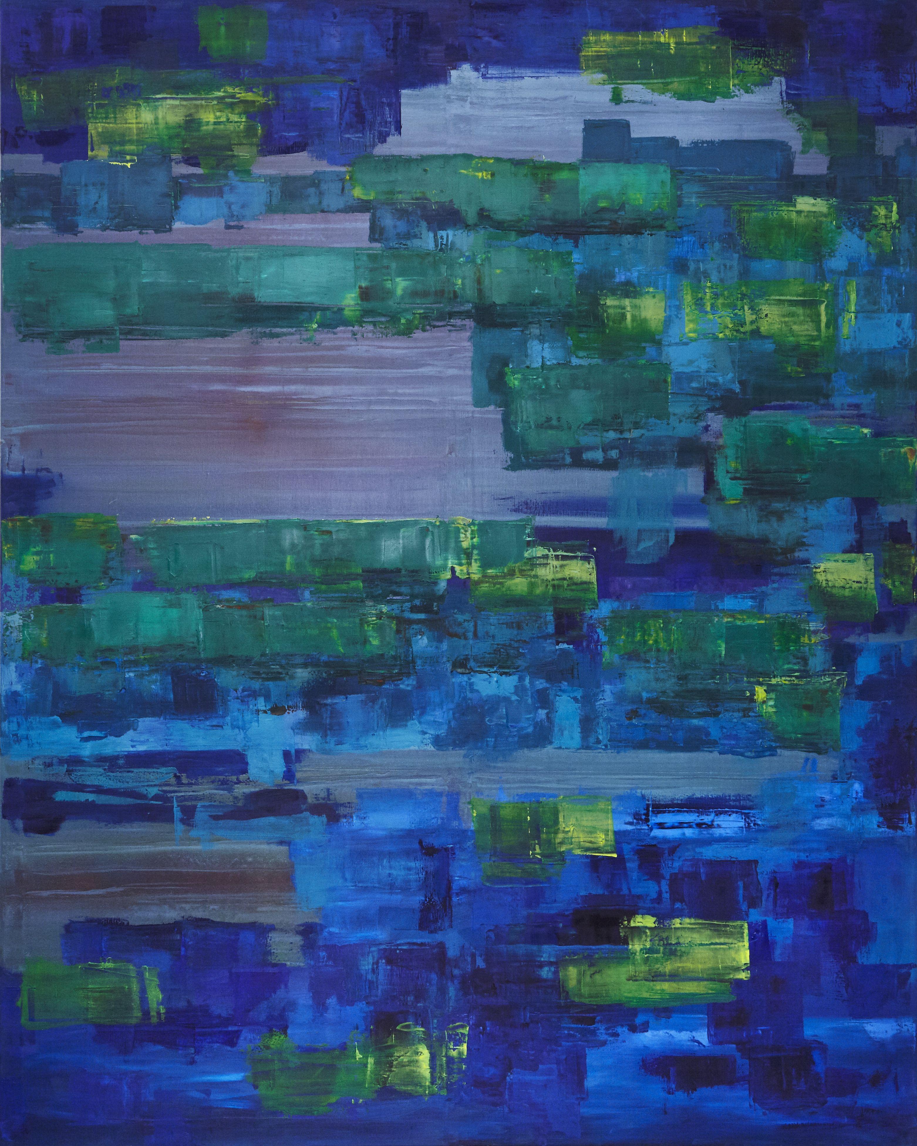Abstract Painting di Simon Findlay - Pittura a olio 5, Pittura, Olio su tela