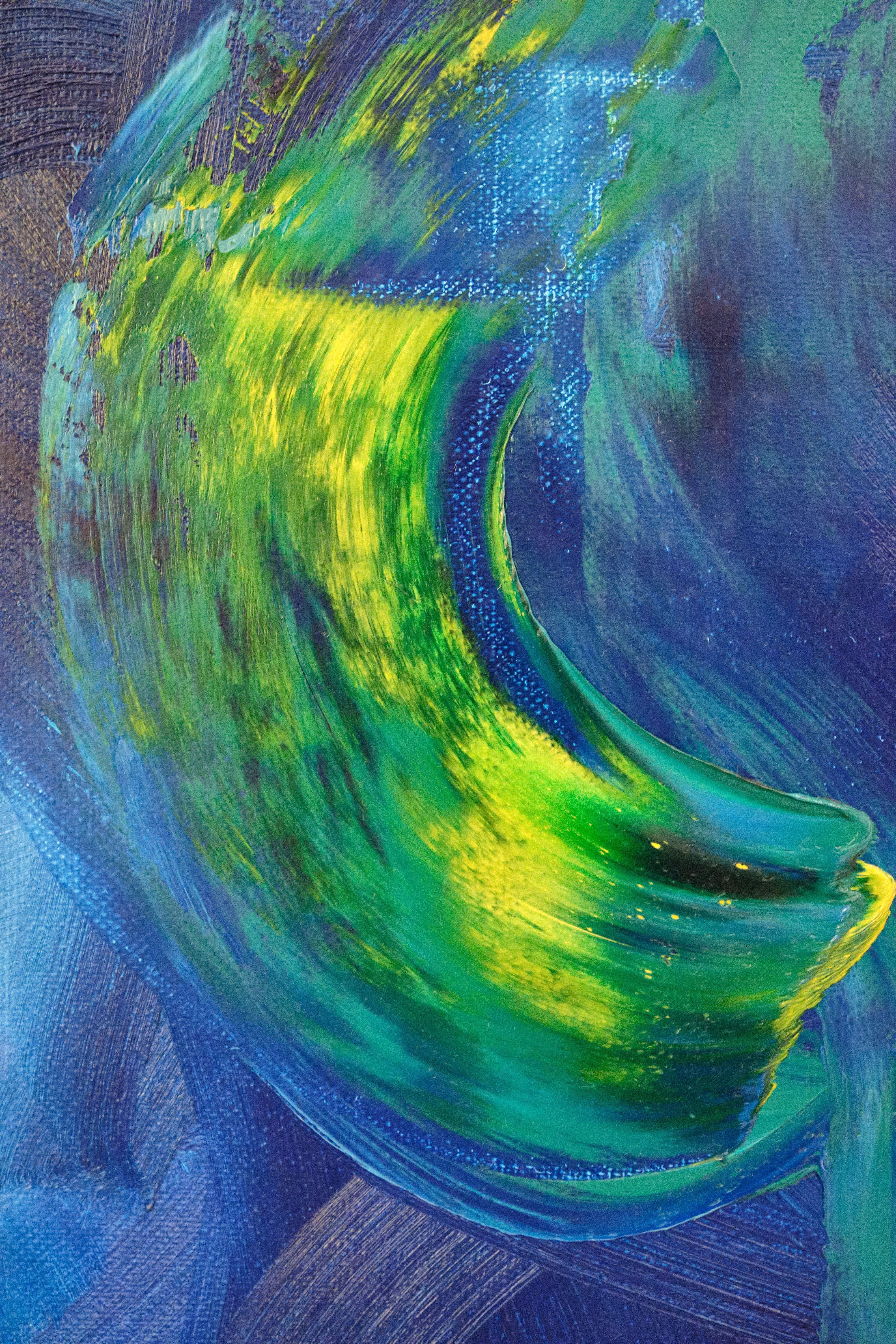 Oil Painting 7, Painting, Oil on Glass For Sale 1