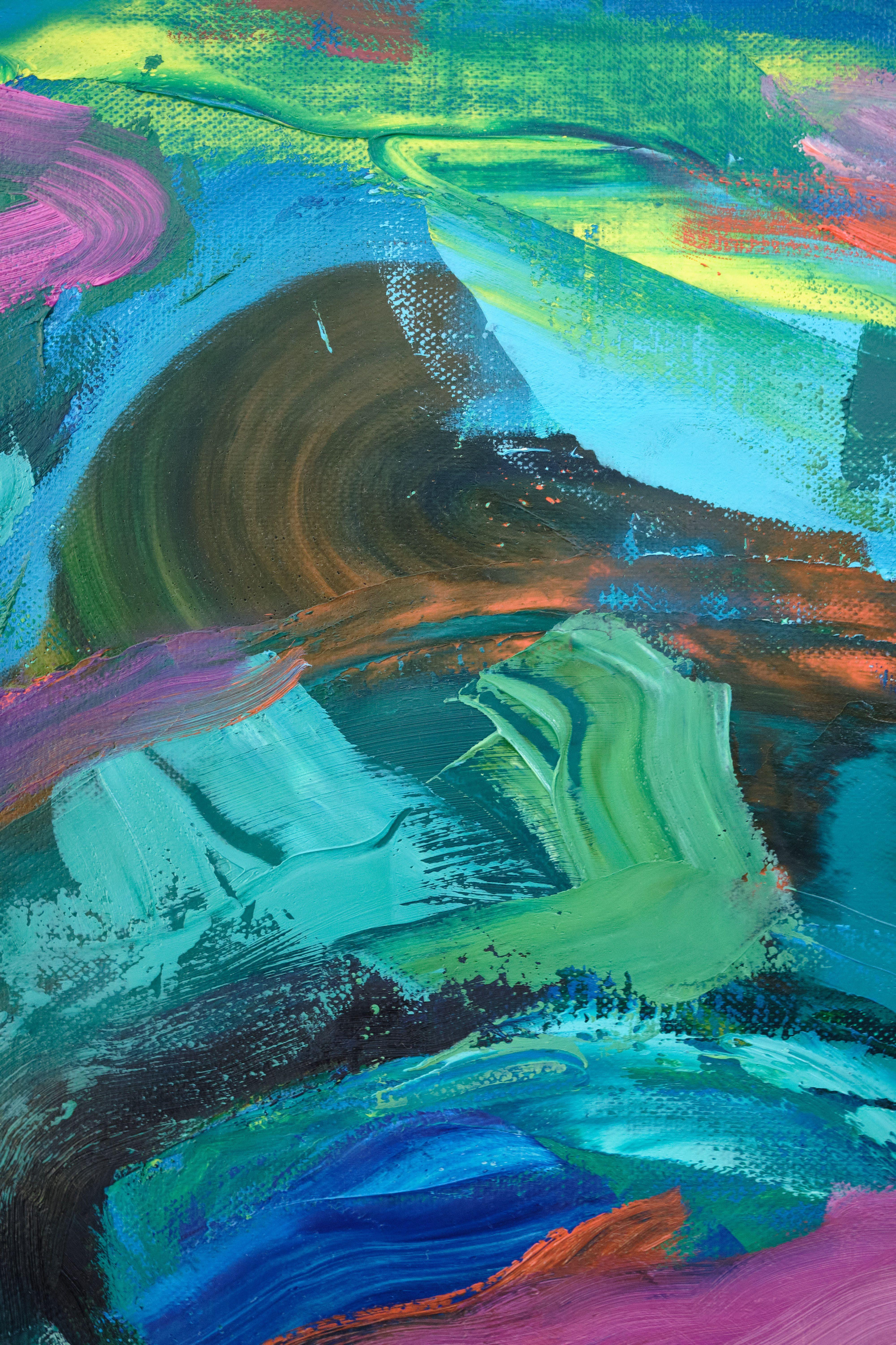 Pittura a olio 9, Pittura, Olio su tela - Painting Astratto di Simon Findlay