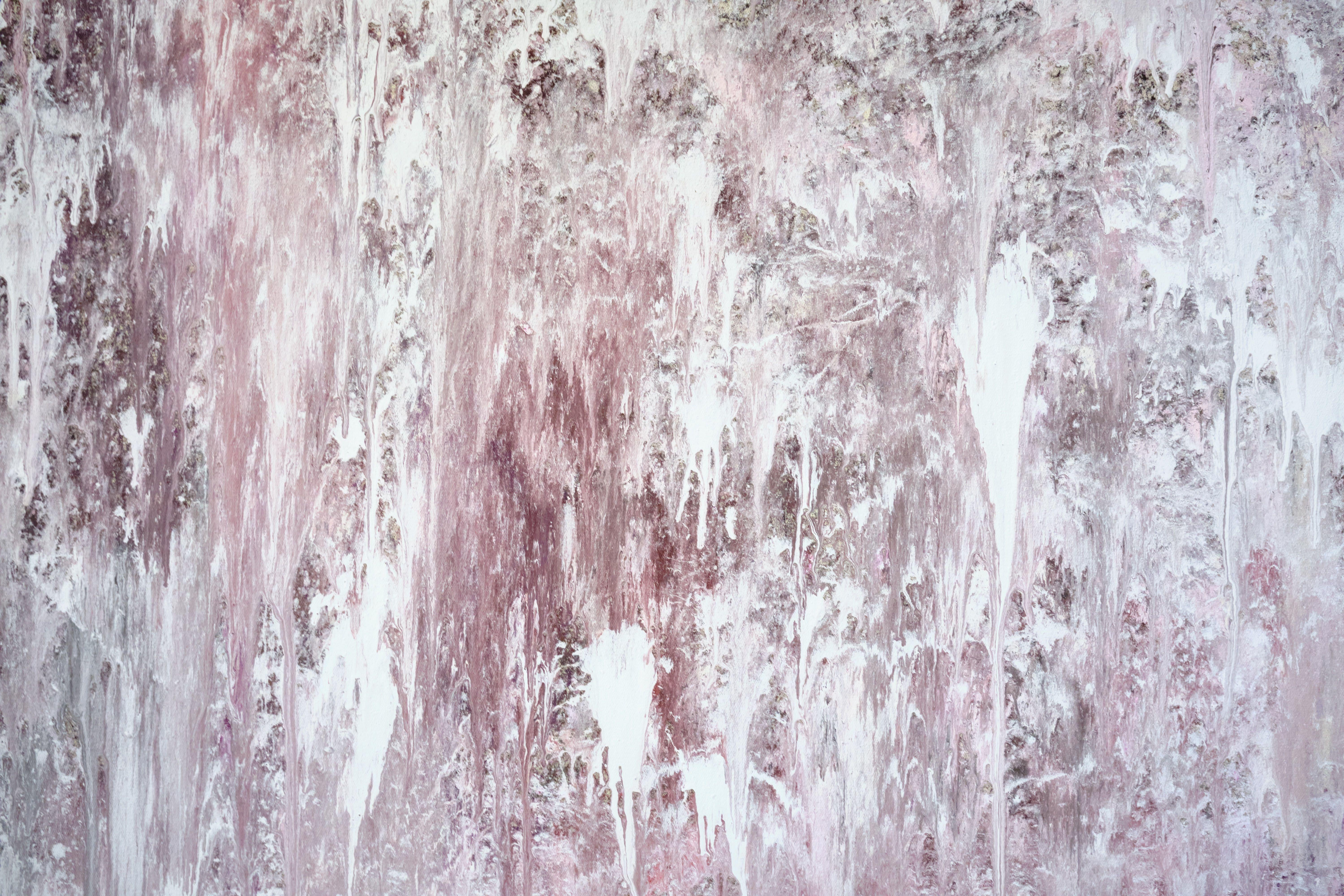 Montagne rosse, Pittura, Acrilico su tela - Painting Espressionismo astratto di Simon Findlay