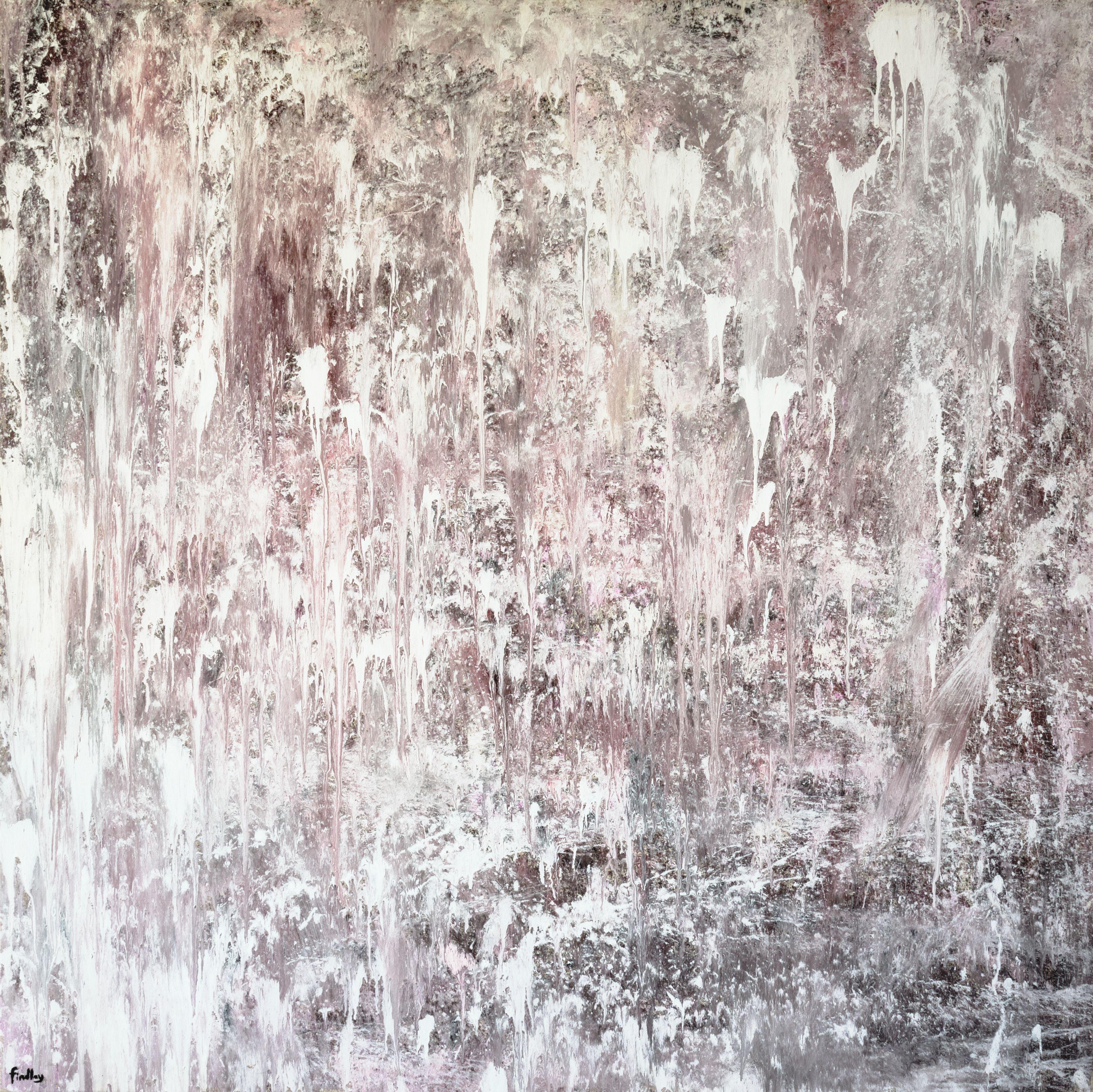 Montagne rosse, Pittura, Acrilico su tela - Painting di Simon Findlay