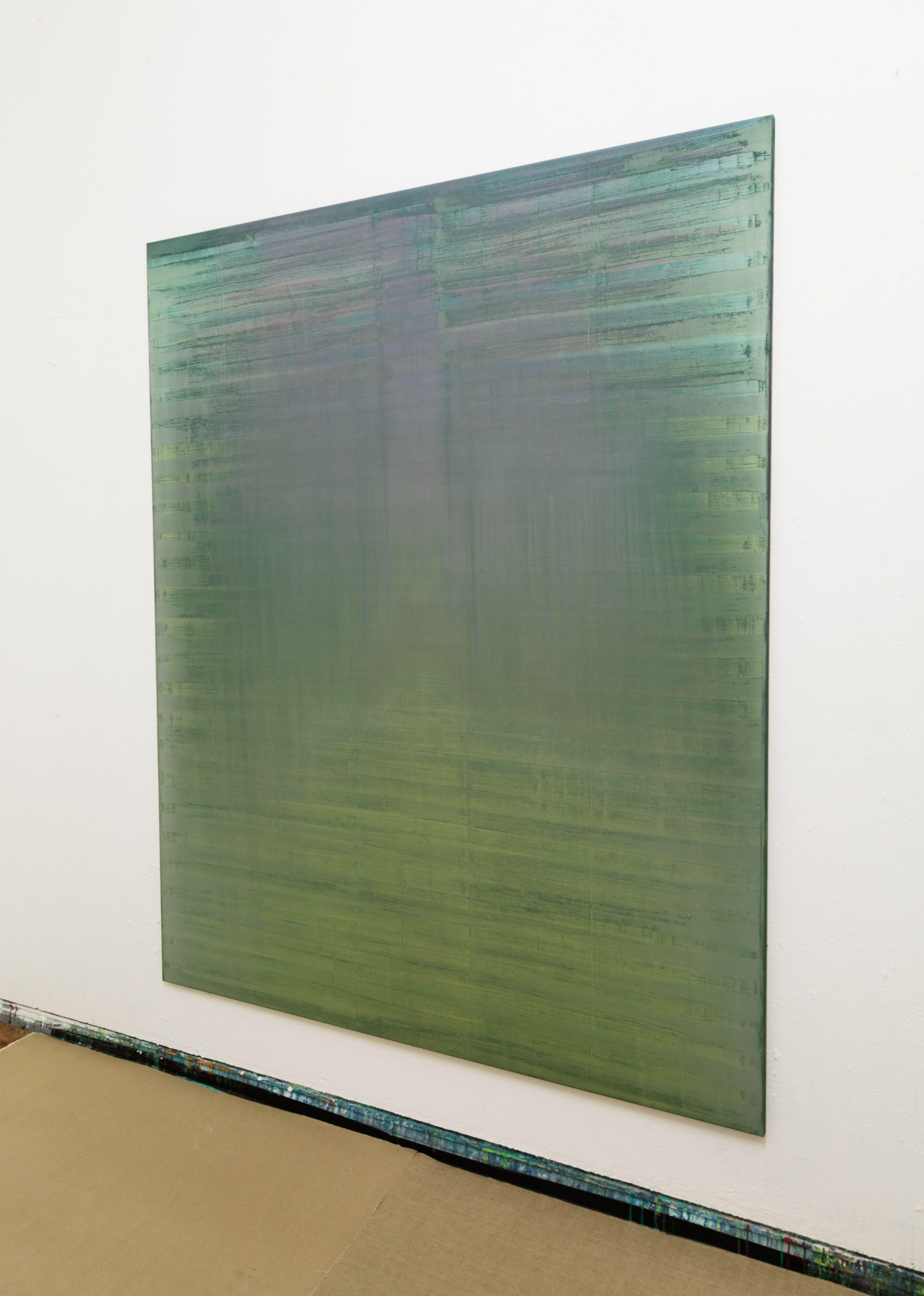 Resettare me stesso facendo assolutamente niente, Pittura, Acrilico su tela - Painting di Simon Findlay