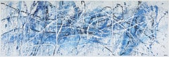 Swirls Blue 1, Painting, Acrylic on Canvas