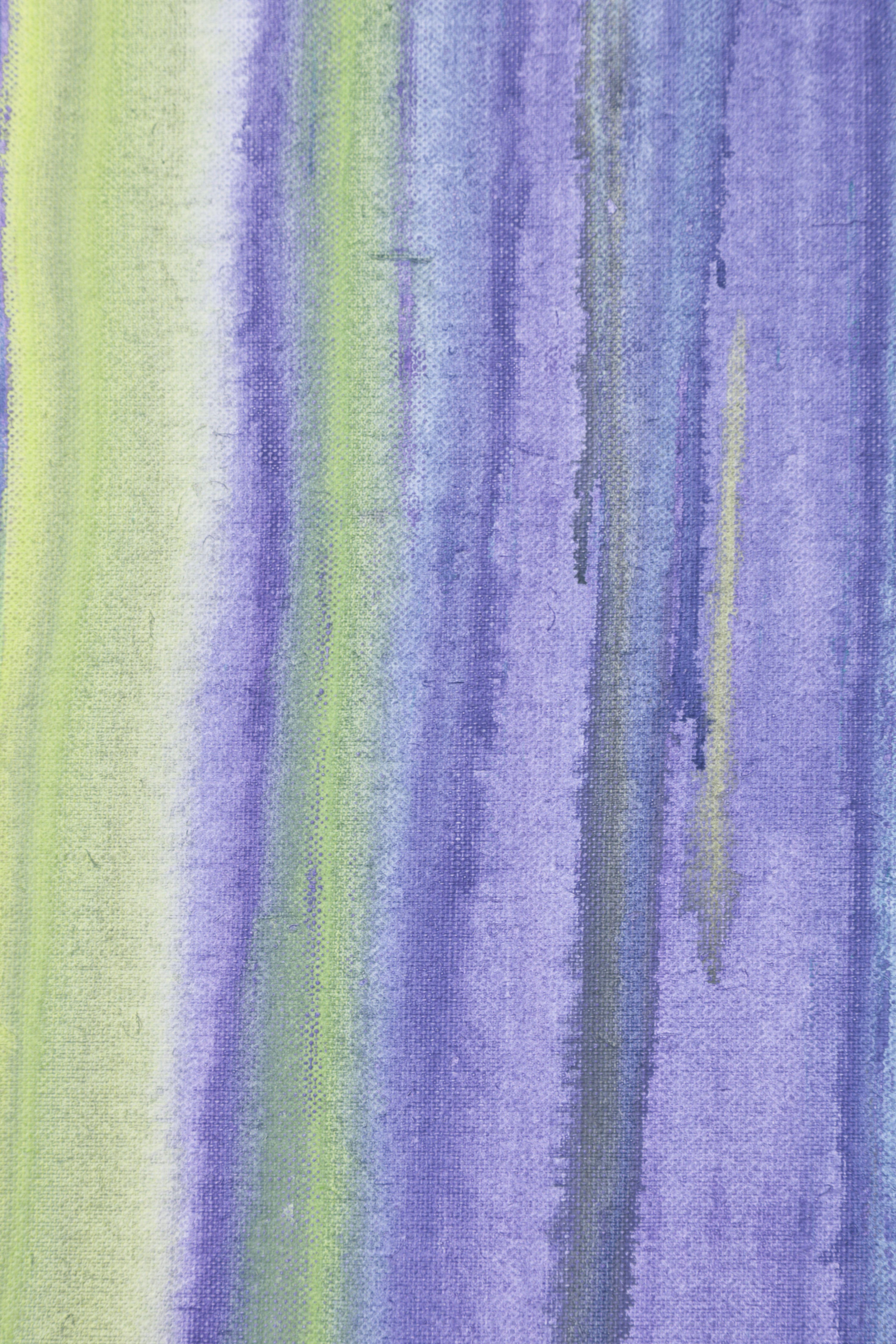 Yellow Arc Over Purple Rain / An Overwhelming, Painting, Acrylic on Canvas en vente 1