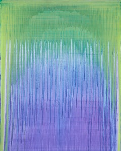 Yellow Arc Over Purple Rain / An Overwhelming, Painting, Acrylic on Canvas