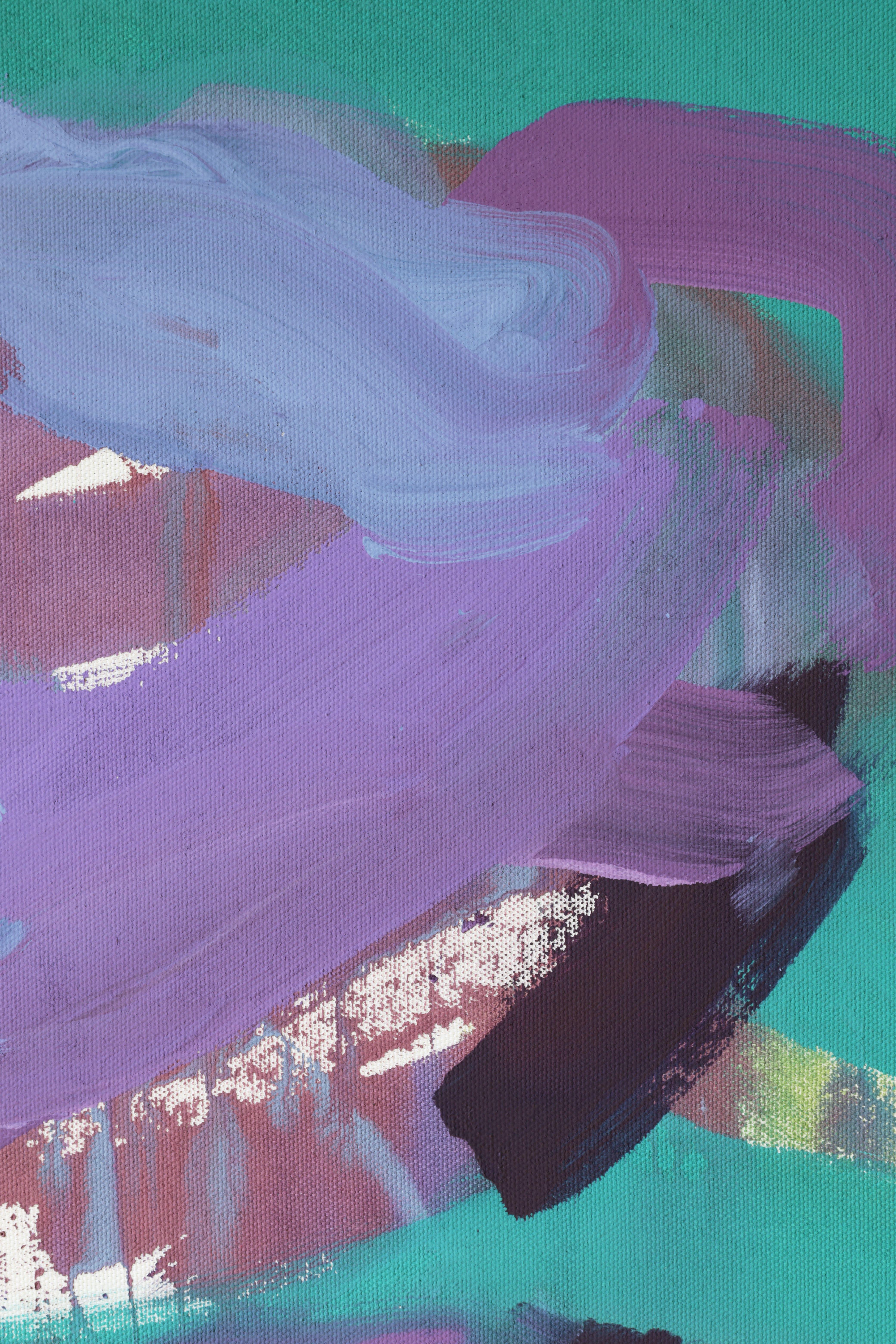 Yesterday I Was A Rock, Today I Am A Stone, Painting, Acrylic on Canvas For Sale 4