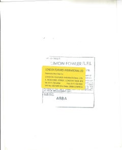 ABBA Posed on Park Bench Vintage Original Photograph