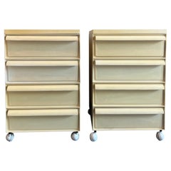 Simon Fussell for Kartell Stacking Drawer Program with wheels, 1970s