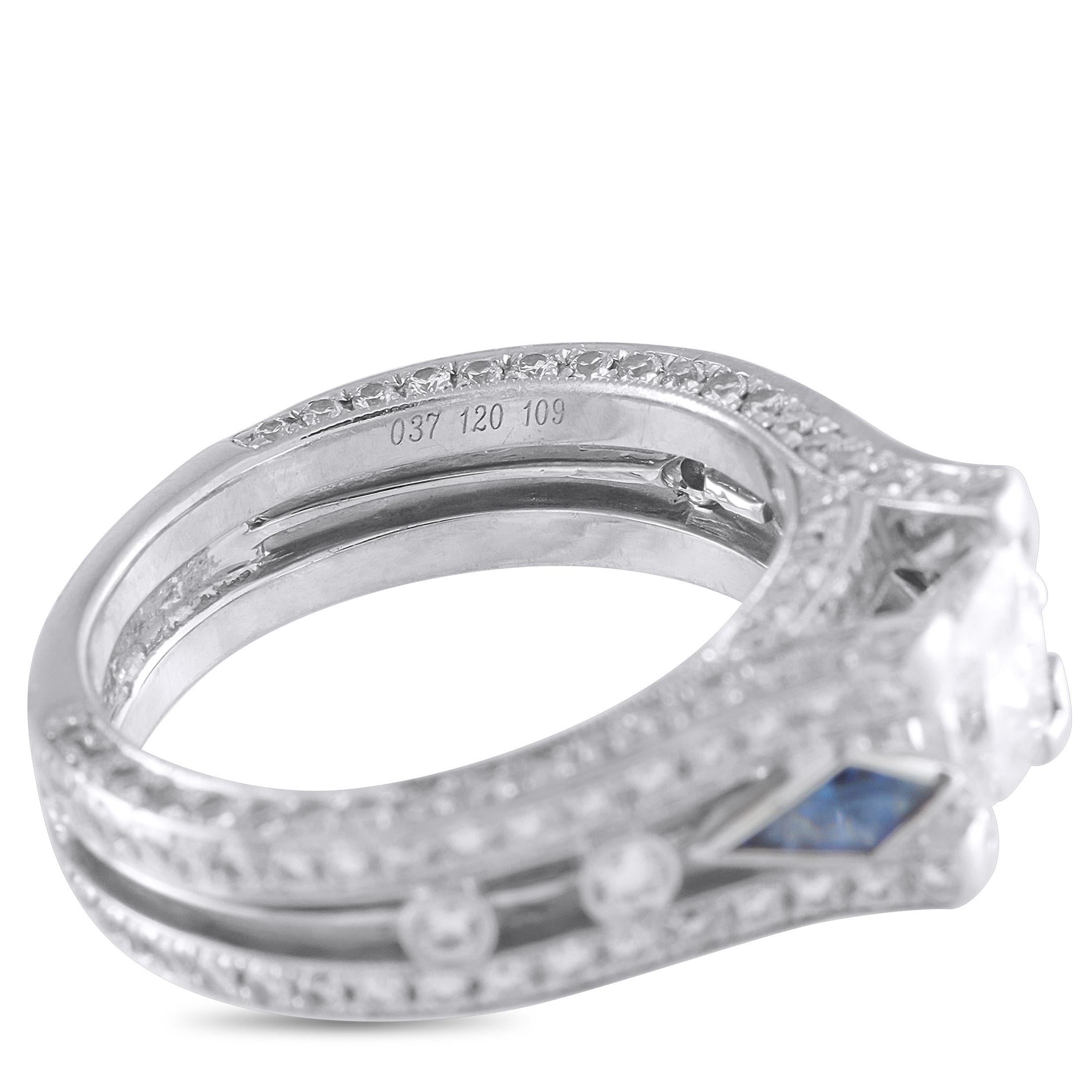 Simon G. 14K Weißgold 2,33ct Diamantring SG04-071125 im Zustand „Hervorragend“ im Angebot in Southampton, PA