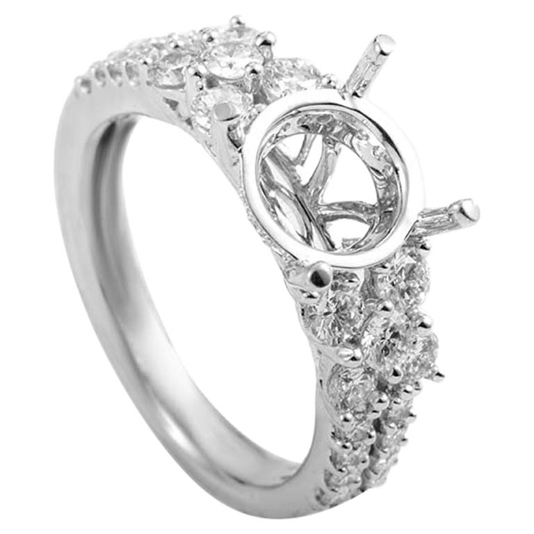 Simon G. 18 Karat White Gold Diamond Engagement Ring Mounting 21685557W