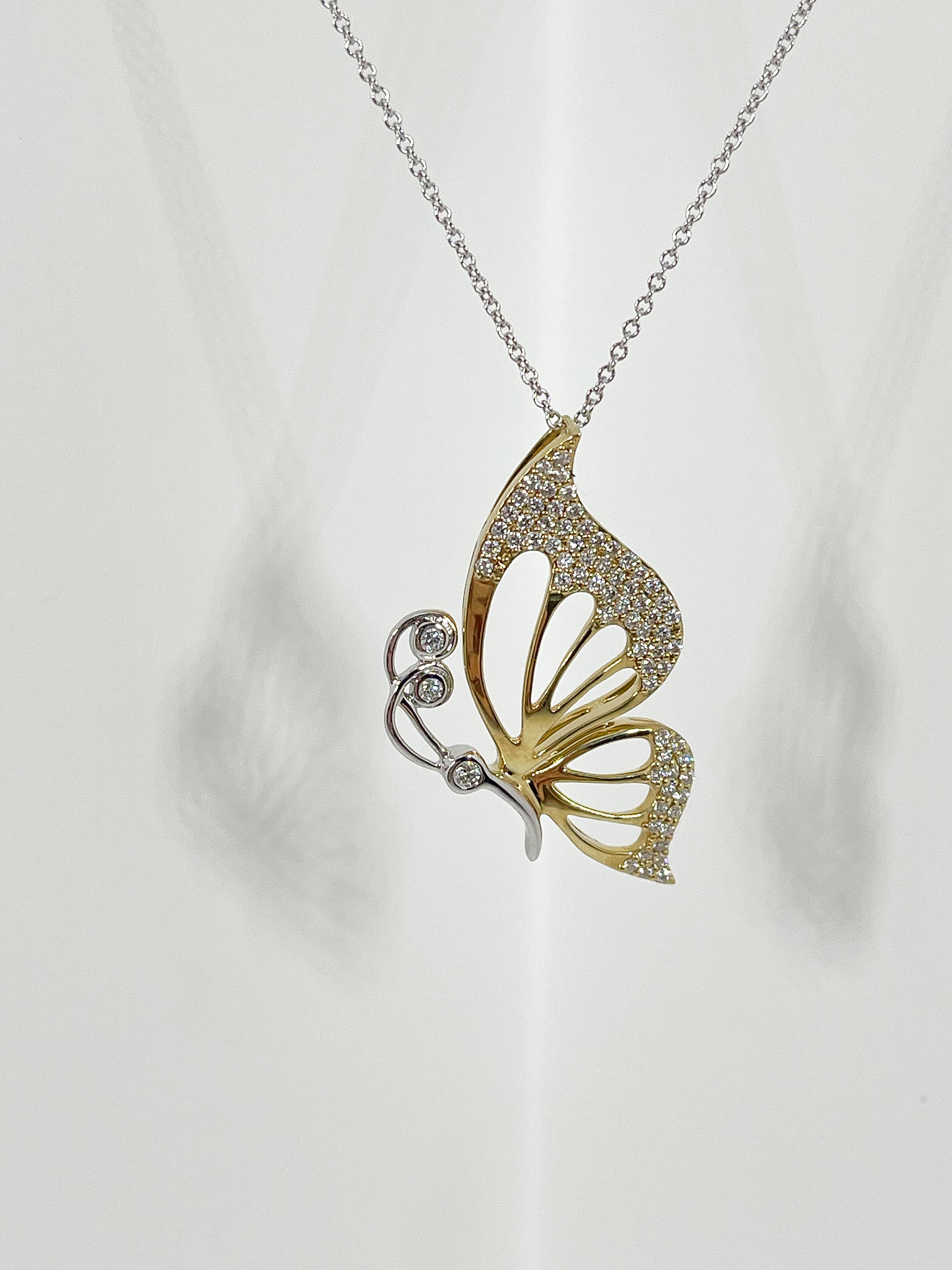 kohls butterfly necklace