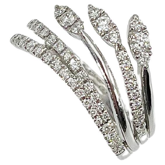 Simon G Mode-Ring, 18 Karat Weißgold .50 Karat Diamant