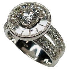 Simon G 18K White Gold & Diamond Ring