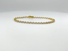 Simon G 18K Yellow Gold 1.90 CTW Diamond Tennis Bracelet