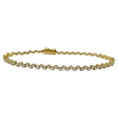 Simon G 18K Yellow Gold 1.90 CTW Diamond Tennis Bracelet