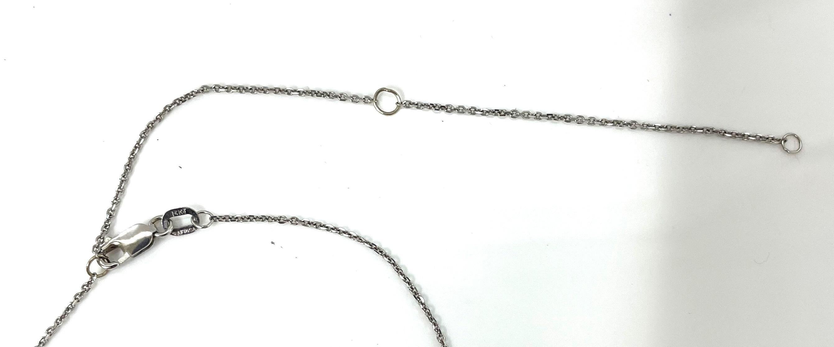 A. Simon G Collana con croce di diamanti da 18KW in vendita 5