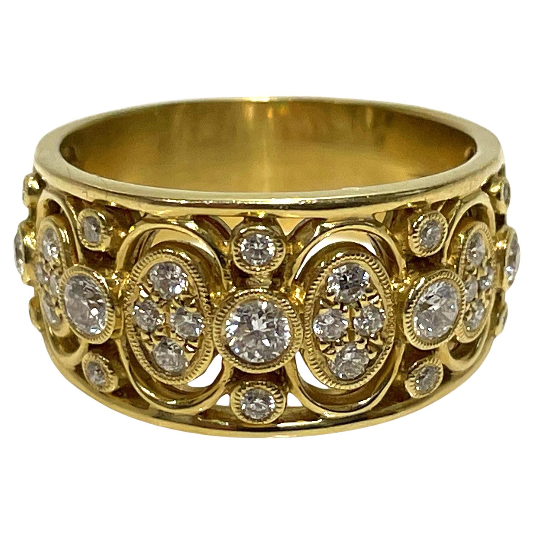 A. Simon G Anello con diamante 18KY