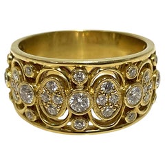 A. Simon G Anello con diamante 18KY