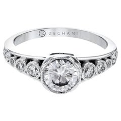   Simon G Bezel White Gold Engagement Mounting