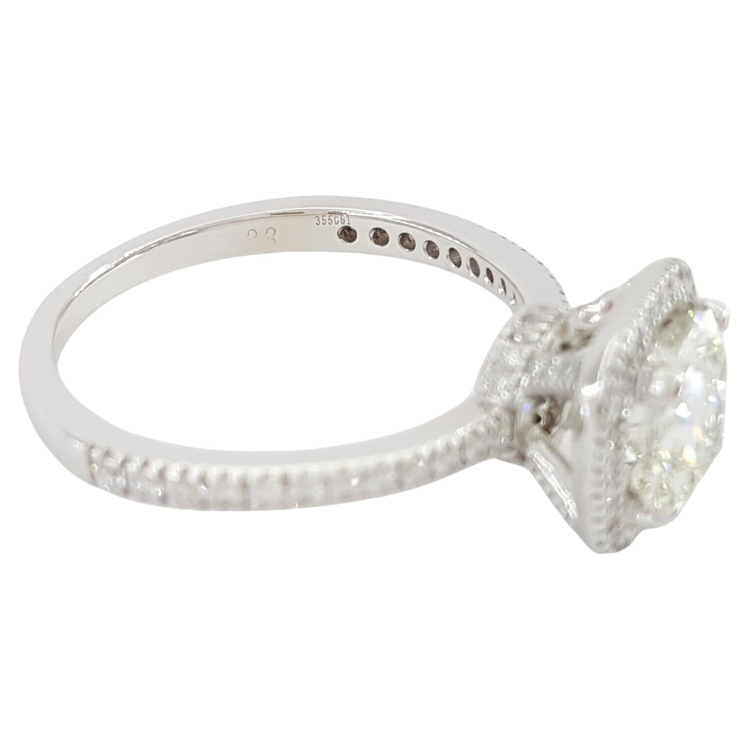 Modern Simon G Cushion Brilliant Cut diamond ring For Sale