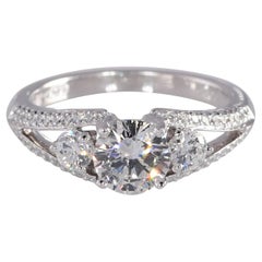 Simon G Diamond Engagement Ring 1.49 TCW .97 Center GIA Cert SI2 H Platinum
