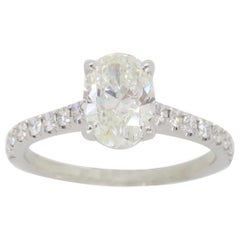 Simon G Diamond Engagement Ring in 18k White Gold
