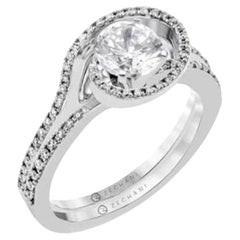 Simon G Engagement Mount and Wedding Band Set