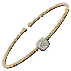 Simon G Fabled Rose Gold 0.16 Carat Cuff Bracelets