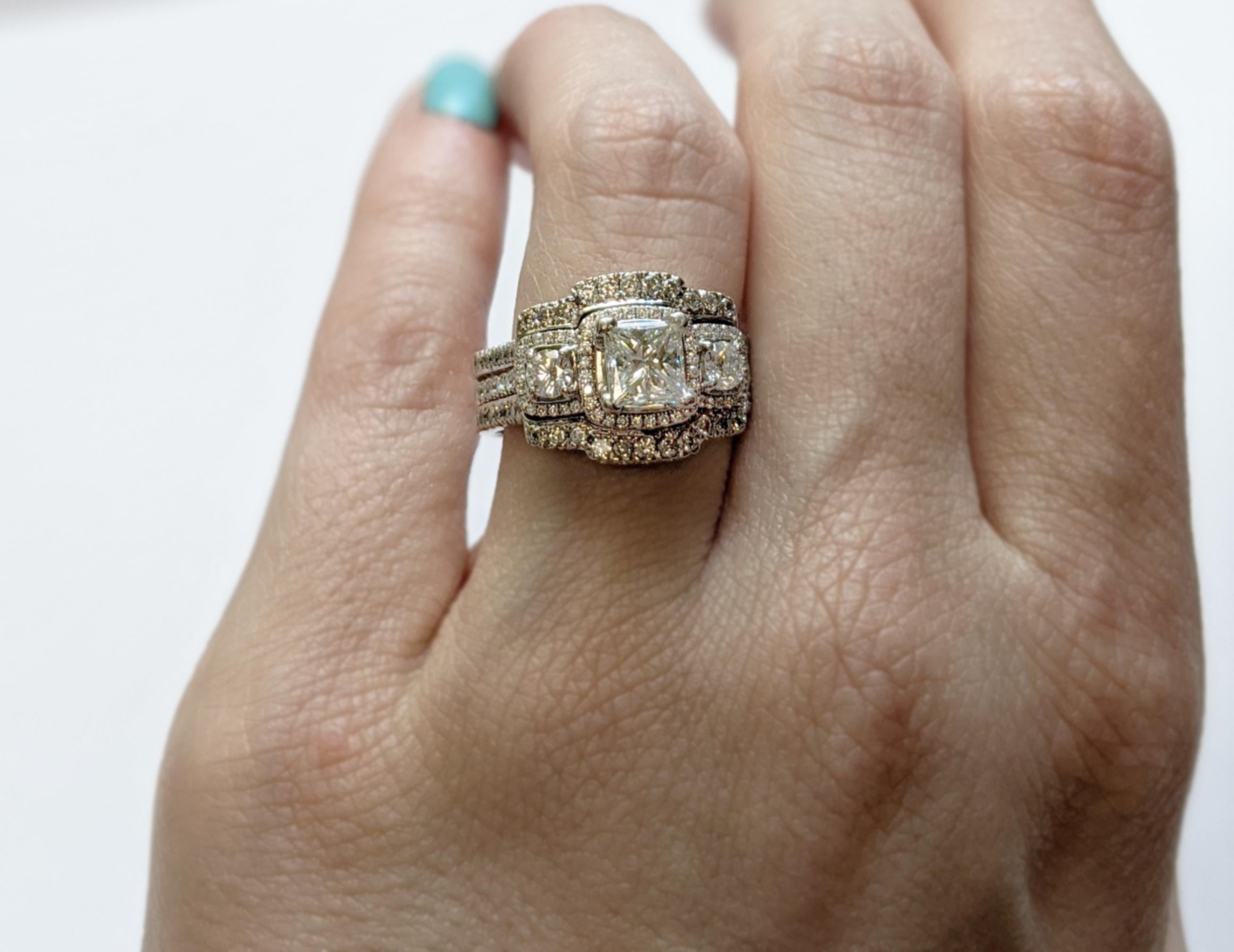 engagement ring with jacket