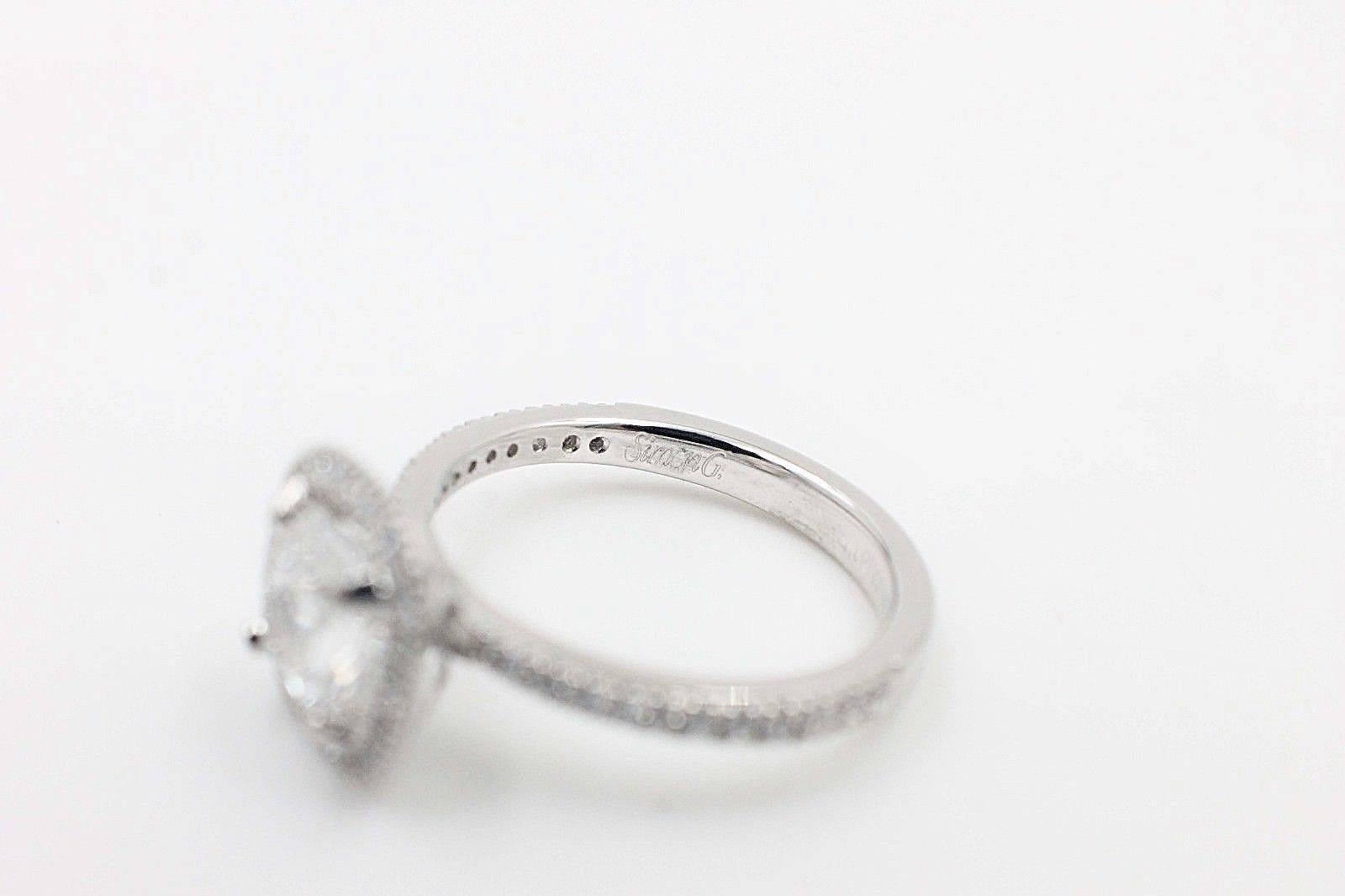 cushion cut pave band engagement ring