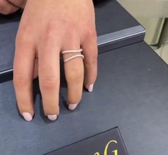 Simon G. LR1083 Ring Enhancer in 18K Weißgold 0,52 Karat