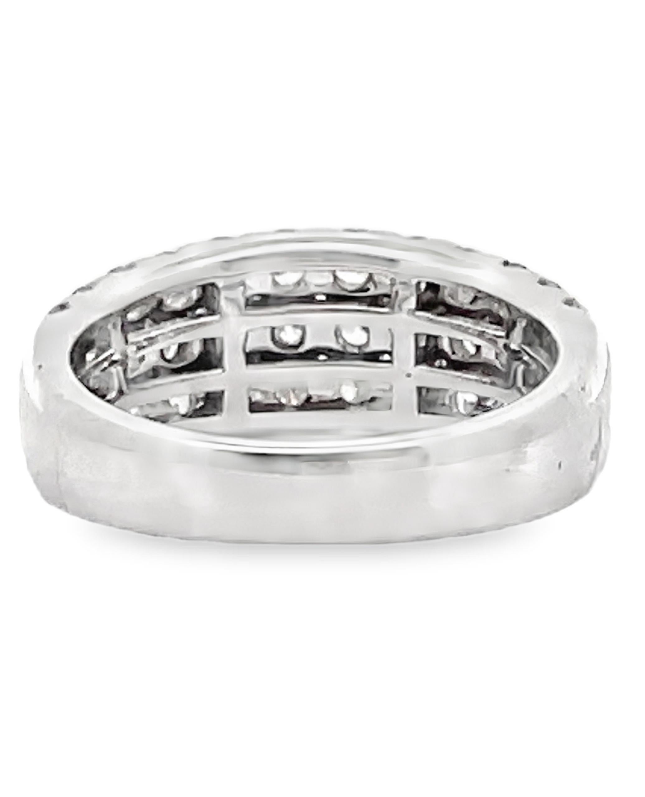 De las mujeres Simon G. Anillo con diamantes engastados en oro blanco de 18 quilates en venta