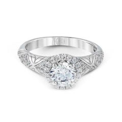 Simon G White Gold Engagement Mounting