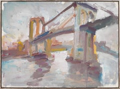 Simon Gaon - Vintage American New York City Bridge Cityscape Vintage American New York City Bridge Cityscape