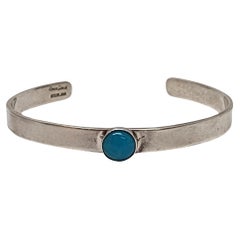 Simon Garcia Santa Fe Pulsera de plata de ley con turquesas #18193