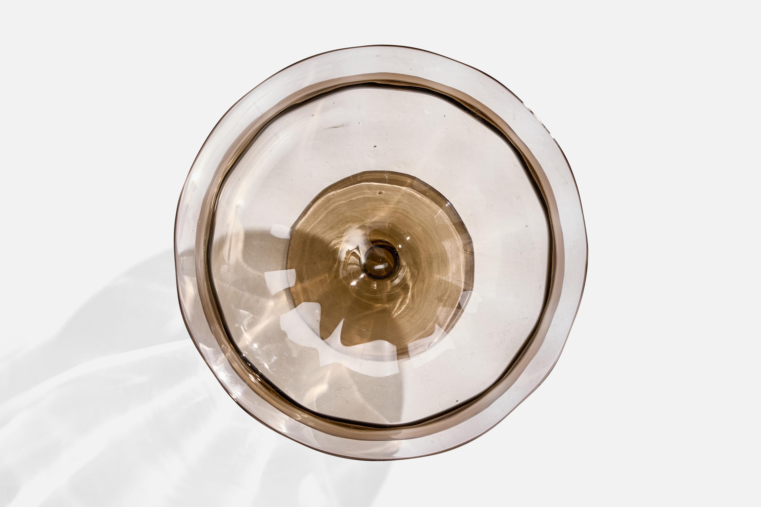 Swedish Simon Gate, Bowl, Glass, Sweden, 1930s For Sale