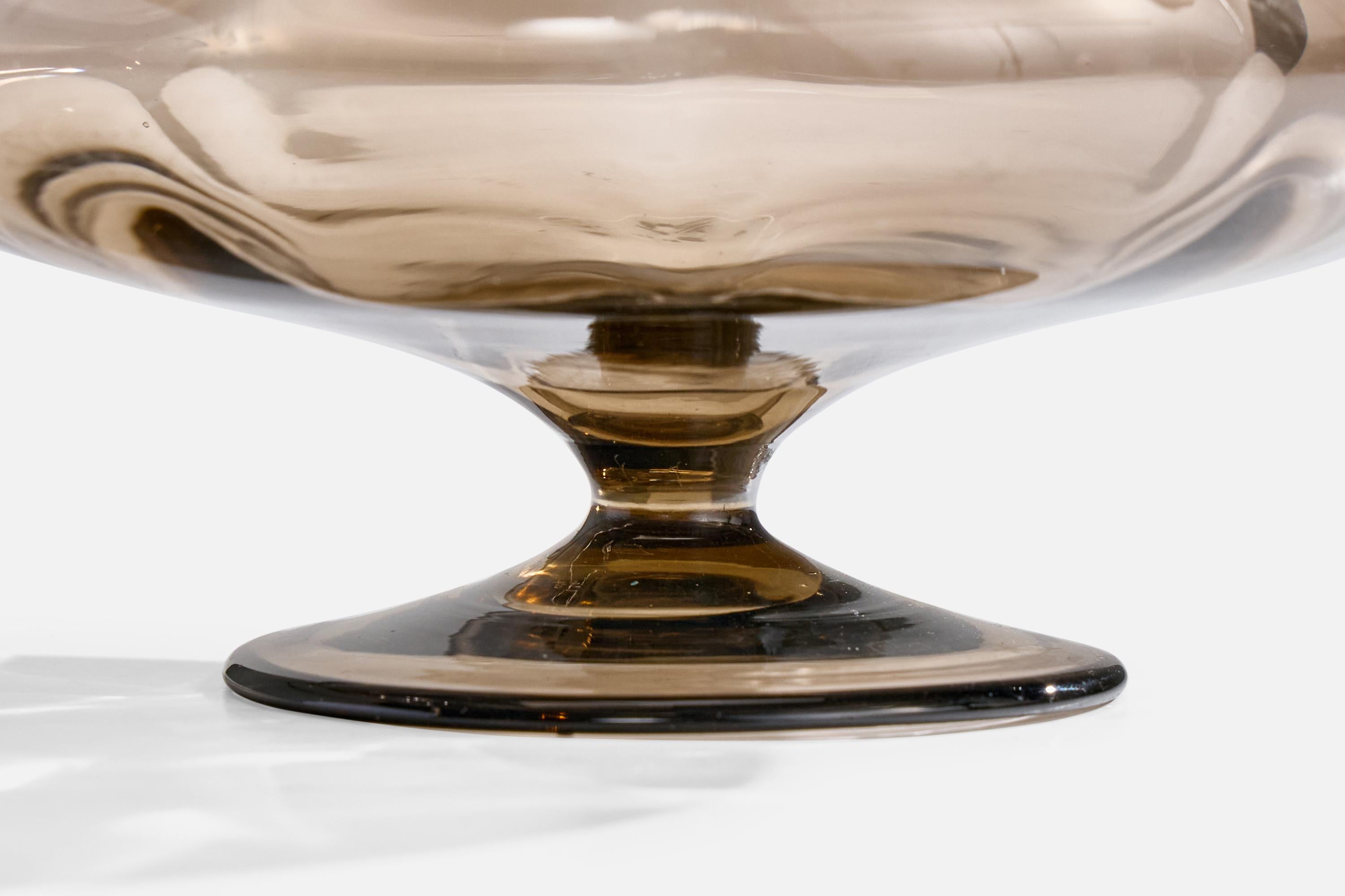 Simon Gate, Bowl, Glass, Sweden, 1930s For Sale 1