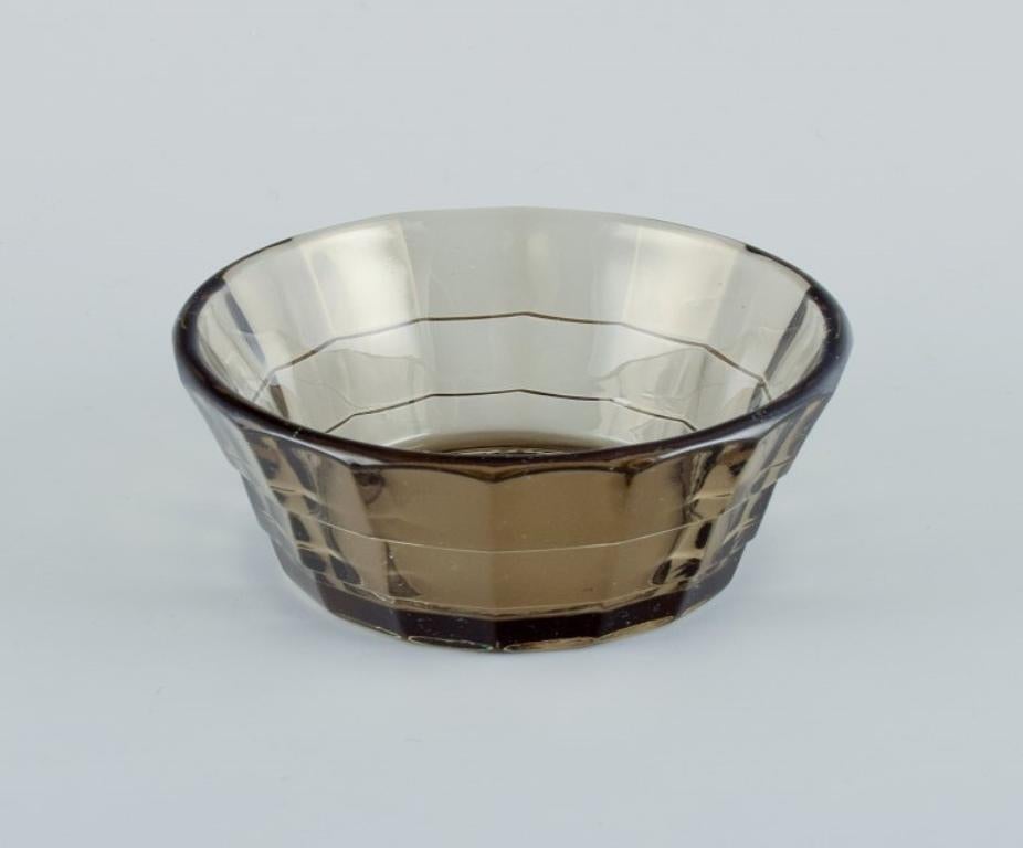 Glass Simon Gate for Orrefors/Sandvik. Set of four Art Deco bowls in glass. For Sale