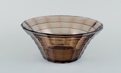 Simon Gate for Orrefors/Sandvik. Two large Art Deco bowls in glass