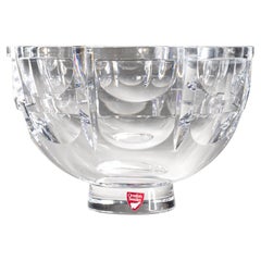 A Simon Gate pour Orrefors Thousand Windows Crystal Bowl Art Deco, in Box