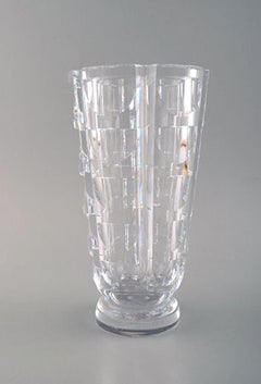 Simon Gate for Orrefors, "Tusen Fönster" "Thousand Windows" Art Deco Vase