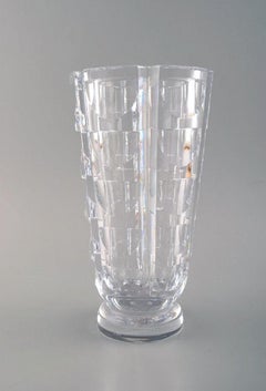 SIMON GATE for Orrefors.  "Tusen fönster" / "Thousand windows" Art Deco vase