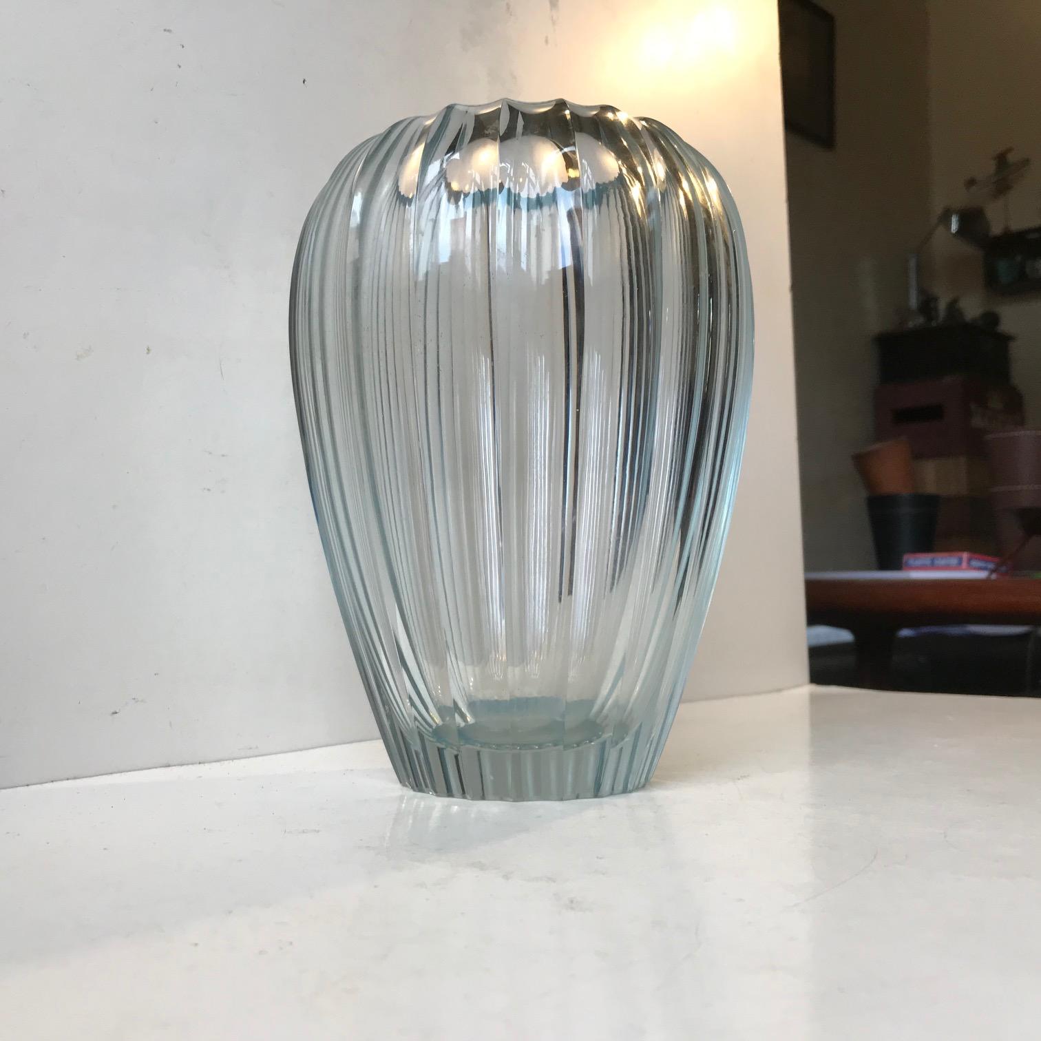 Simon Gate Triton Crystal Vase for Orrefors, 1916-1920 For Sale 3