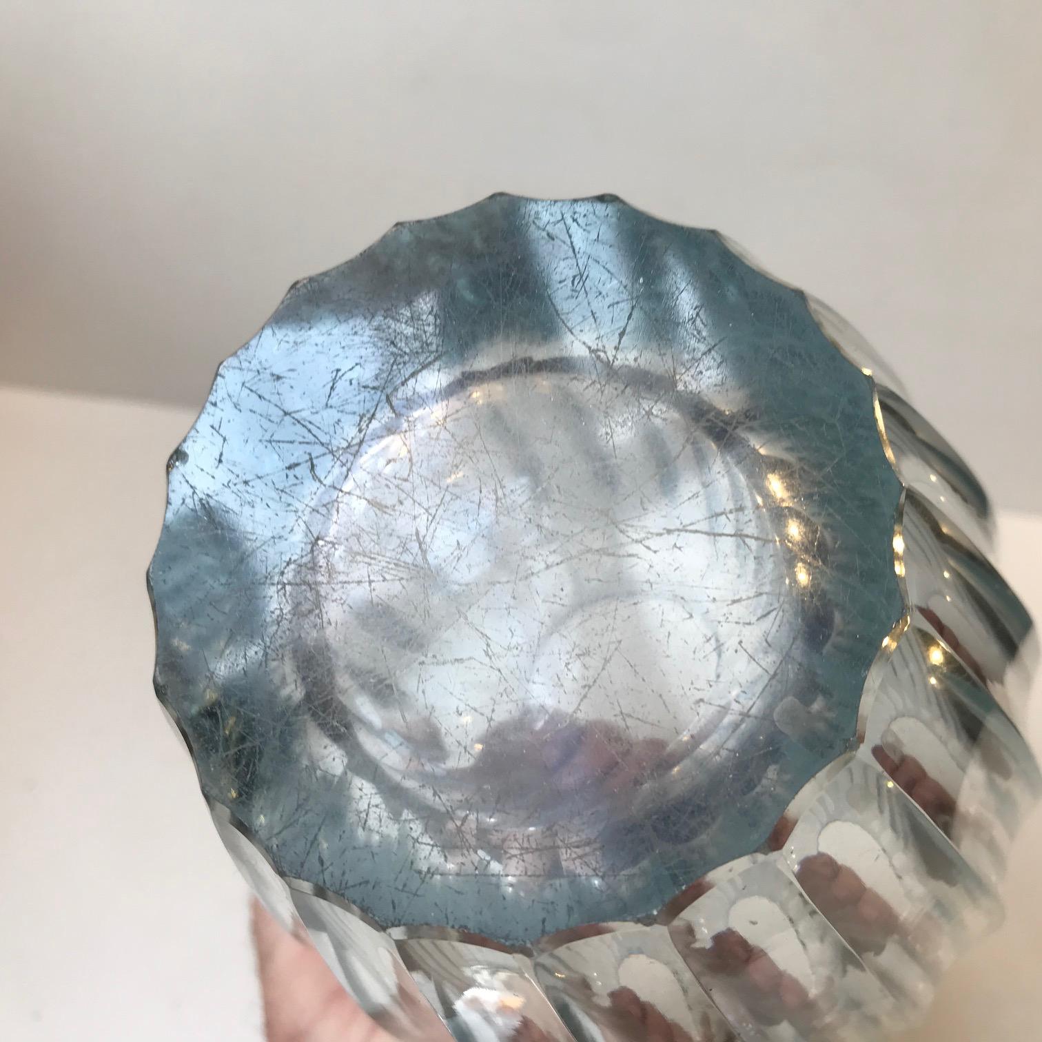 Early 20th Century Simon Gate Triton Crystal Vase for Orrefors, 1916-1920 For Sale